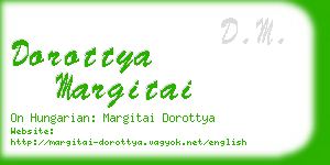 dorottya margitai business card